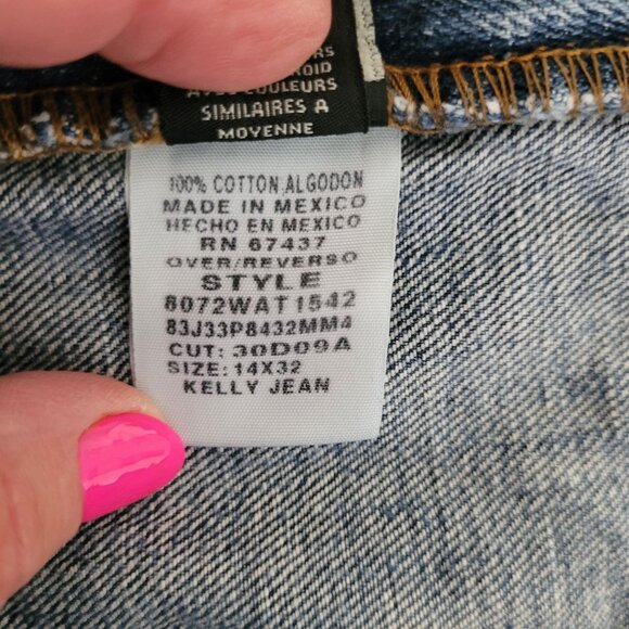 Polo Ralph Lauren Kelly Jean Womens Size 14 Blue Mid-Rise Bootcut Denim Jeans - Picture 9 of 10
